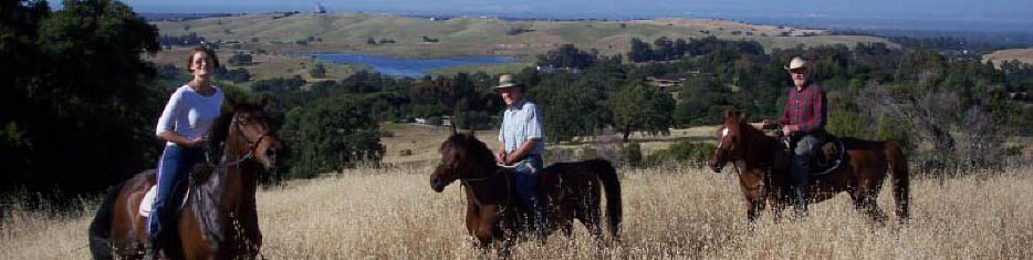 ETRAC members on horseback